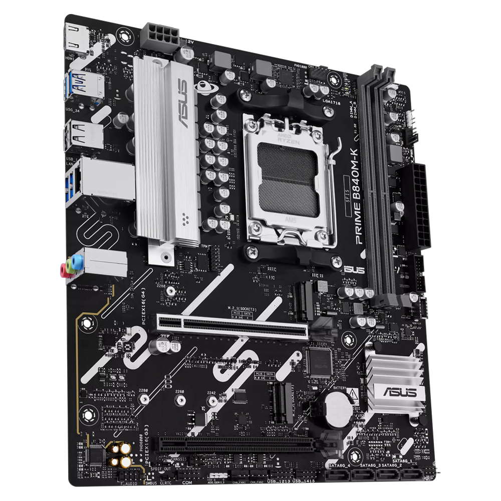 ASUS PRIME B840M-K 8000MHz OC DDR5 Soket AM5 M.2 HDMI mATX Anakart