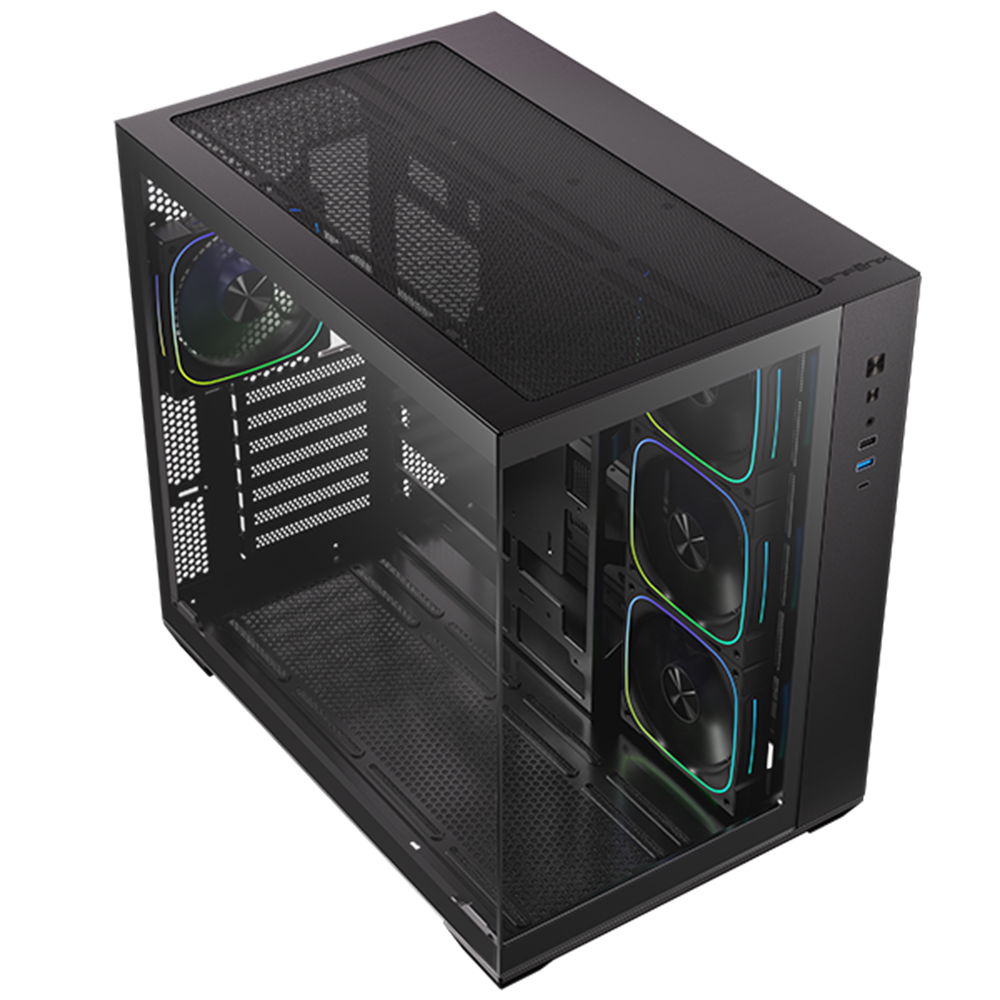 BitFenix AL118 850W 80+ Bronze Tempered Glass ARGB USB 3.0 ATX Mid Tower Siyah Kasa