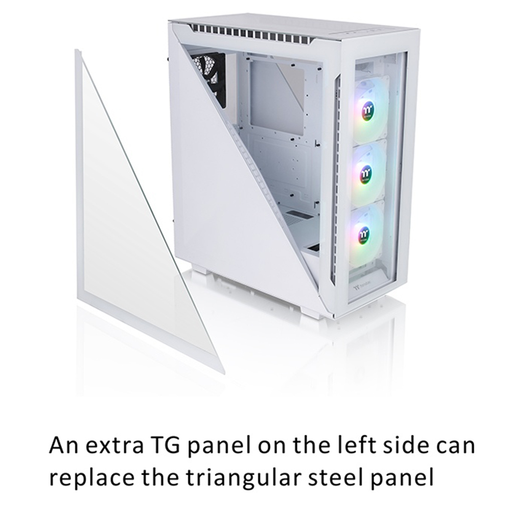 Thermaltake Divider 500 TG Snow ARGB Tempered Glass USB 3.2  ATX Mid Tower Kasa