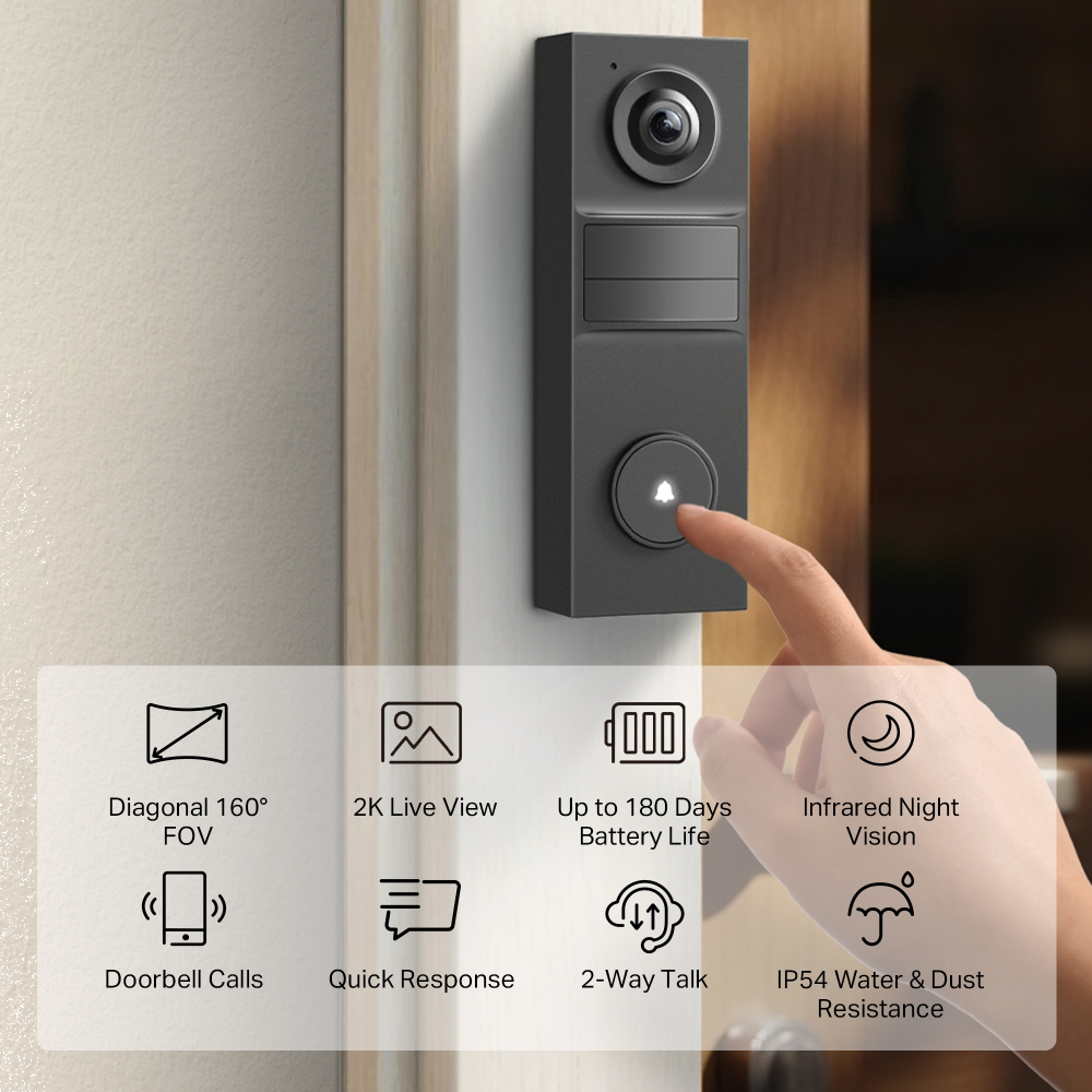 TP-LINK TAPO D205 Mini Görüntülü Kapı Zili