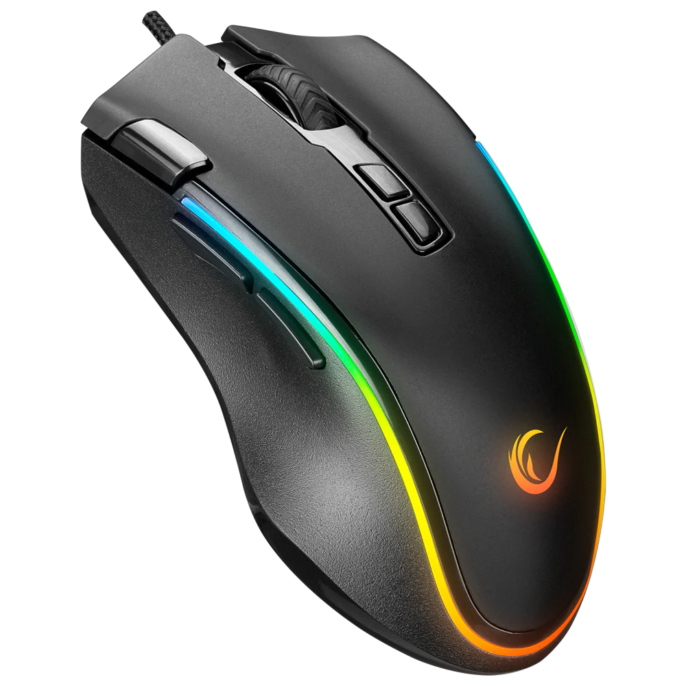 Rampage SMX-G72 GREEDY V2 12800DPI RGB Kablolu Siyah Gaming Mouse