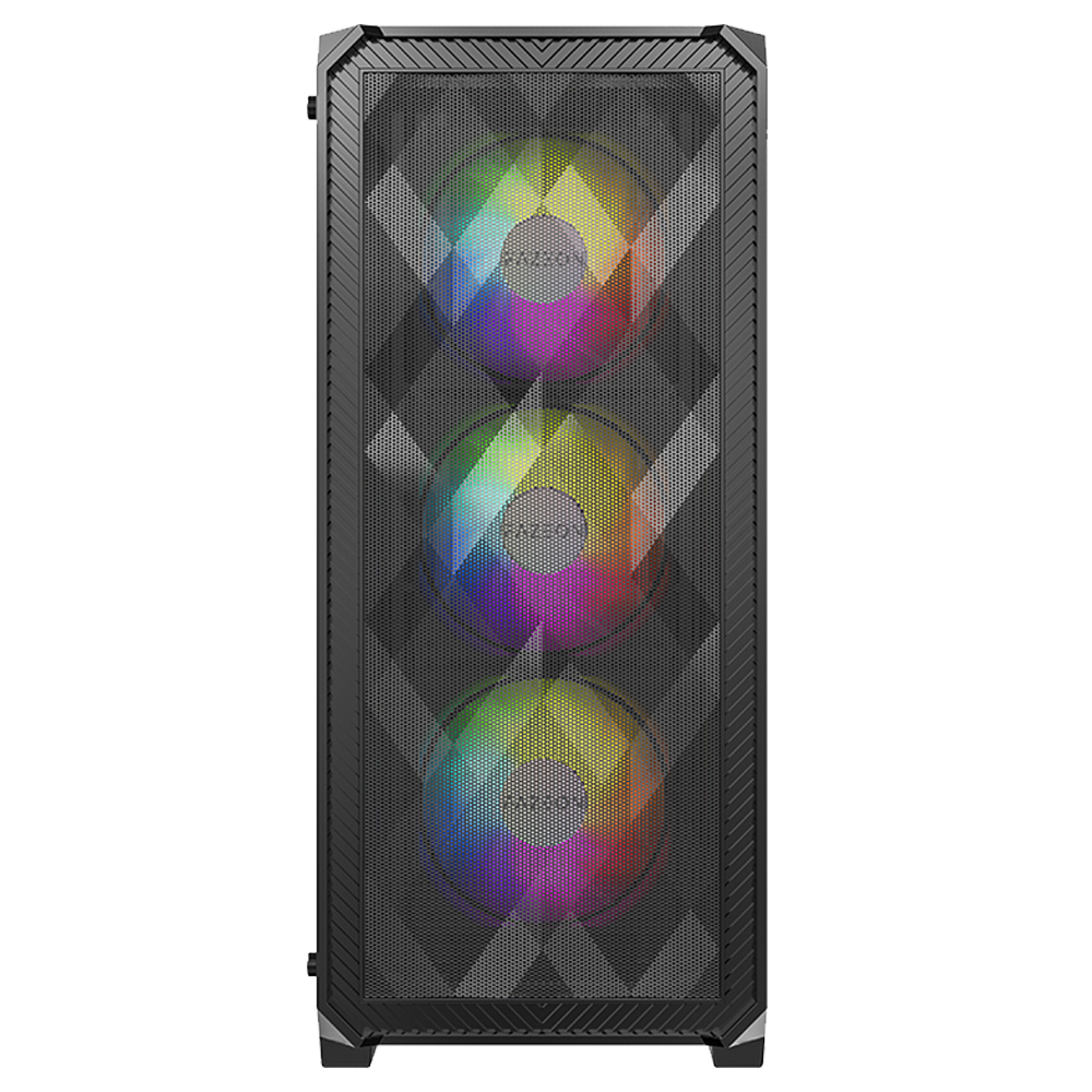 FAZEON F4 PLUS 650W 80+ Bronze Tempered Glass Mesh 4x ARGB Fanlı Siyah E-ATX Bilgisayar Kasası