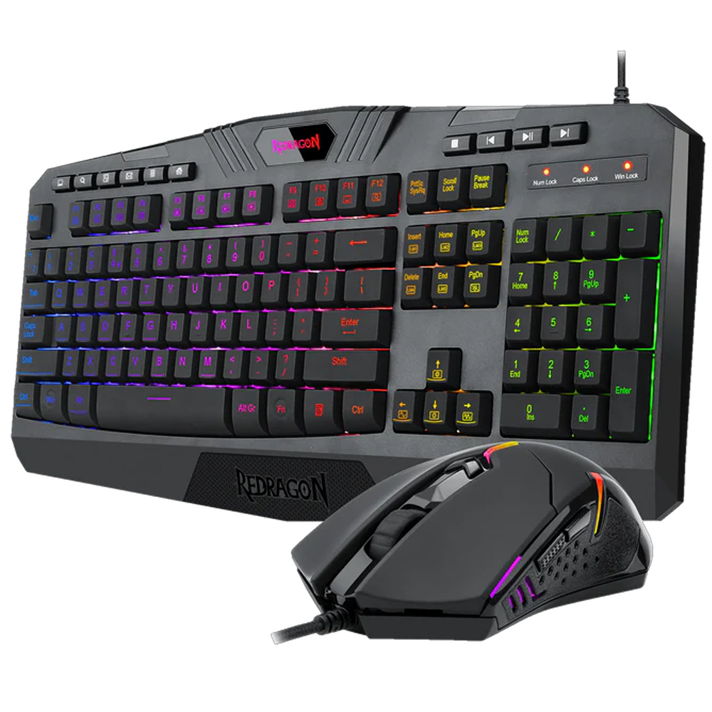 Redragon S101-5 RGB Kablolu Klavye Mouse Set