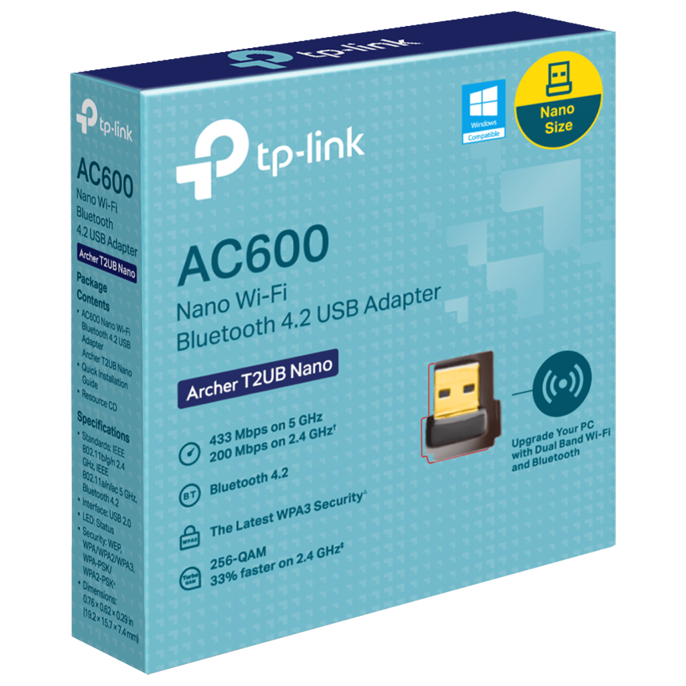 TP-LINK AC6000 Nano Wi-Fi Bluetooth 4.2 USB Adaptör