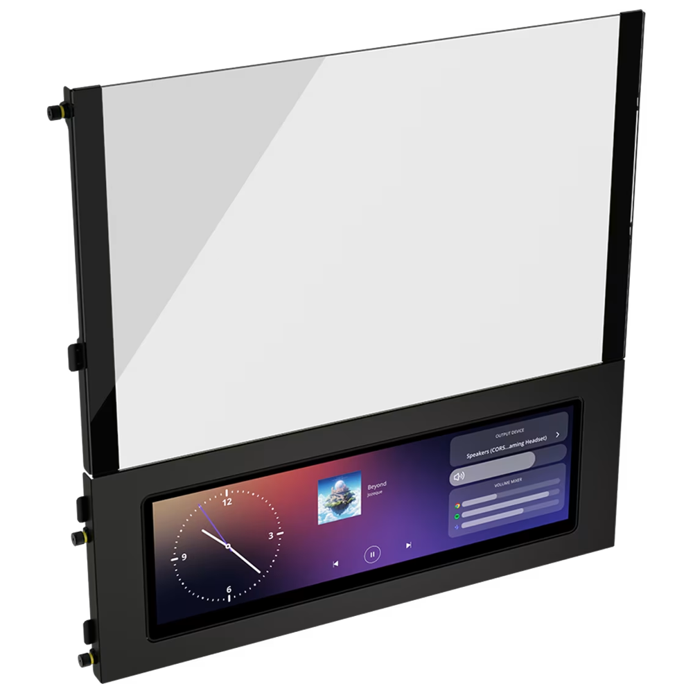 CORSAIR FRAME 4000D LCD RS 1000W 80+Gold ARGB Tempered Glass USB 3.2 Siyah E-ATX Mid Tower Kasa