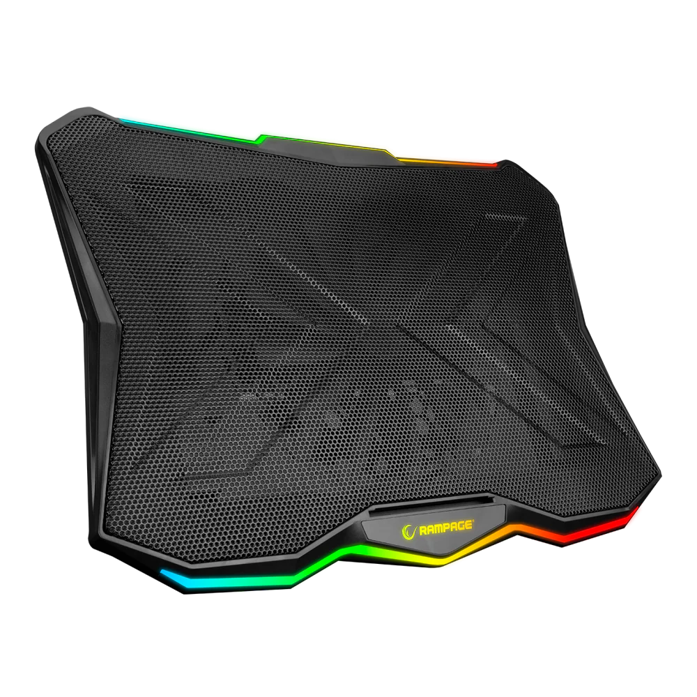 Rampage SHOWY 17" RGB Siyah Notebook Soğutucu Stand