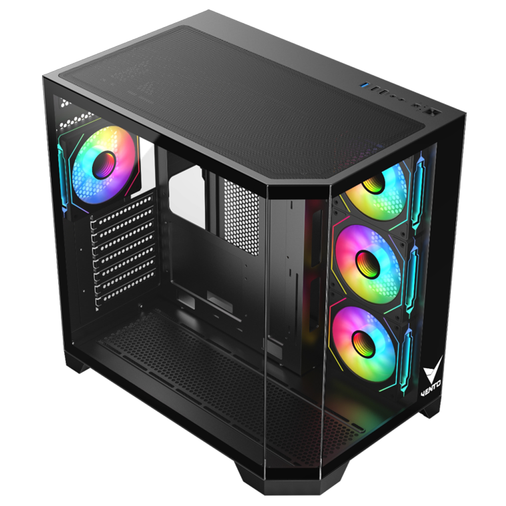 VENTO VG4204FA 1000W PCIe 5.0 80+ Gold Tempered Glass ARGB USB 3.0 E-ATX Kasa