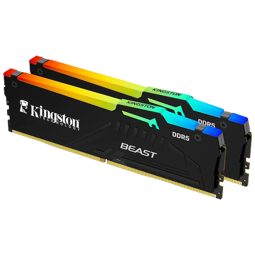 Kingston 16GB(2x8) Fury Beast Black RGB EXPO/XMP 6000MHz CL36 DDR5