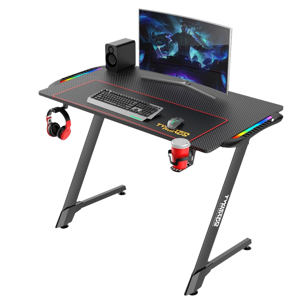 Twisted Minds Z Dizayn TM-Z-1060-RGB Karbon Fiber RGB Oyuncu Masası