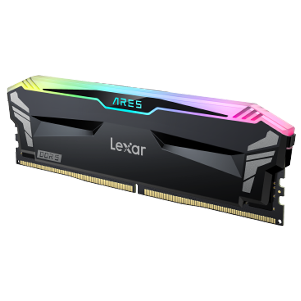 Lexar 32GB (2x16GB) ARES RGB 6000MHz CL30 XMP/EXPO DDR5 Soğutuculu Siyah Dual Kit Ram