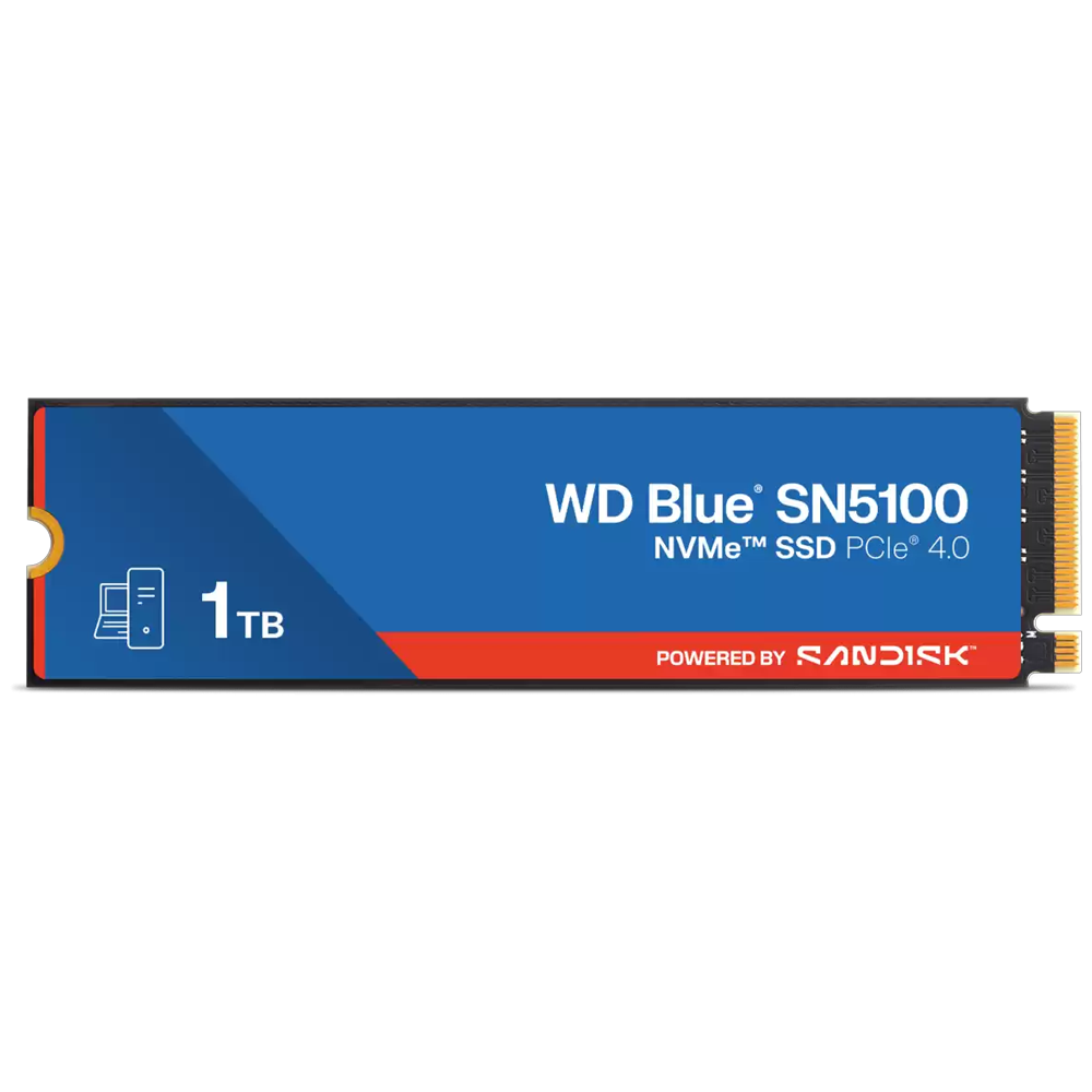 WD 1TB BLUE SN5100 NVMe Gen4 M.2 SSD 7100MB Okuma / 6700MB Yazma görsel 1