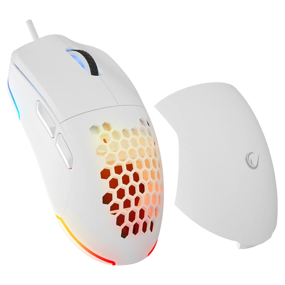  Rampage BLINK 12800DPI 1000Hz RGB Kablolu Beyaz Gaming Mouse