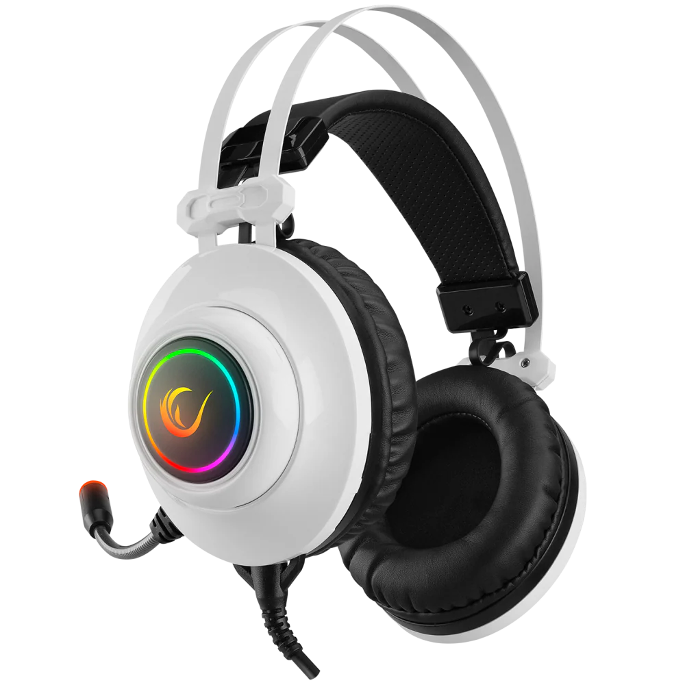 Rampage RM-K1 PULSAR 7.1 Surround RGB Titreşimli Beyaz Mikrofonlu Gaming Kulaklık