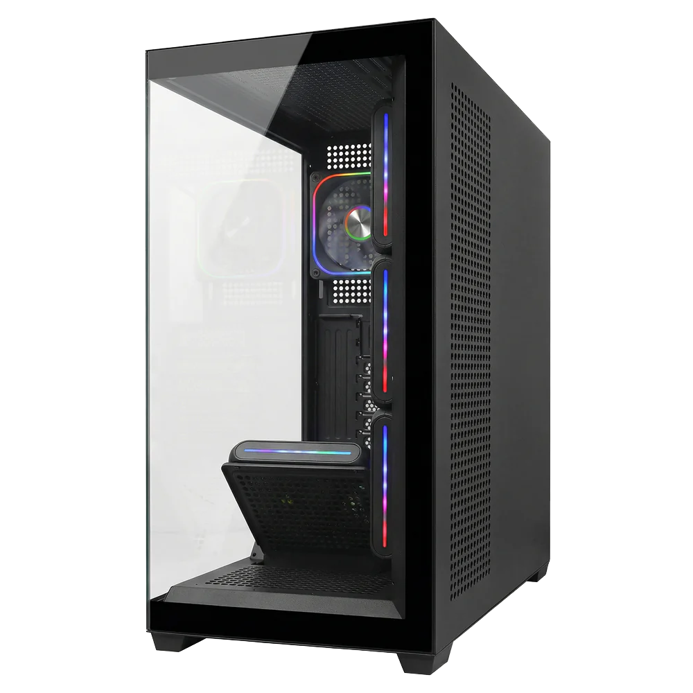 Rampage SYLON 850W 80+ Bronze Tempered Glass 5*12cm ARGB Siyah ATX Gaming Kasa