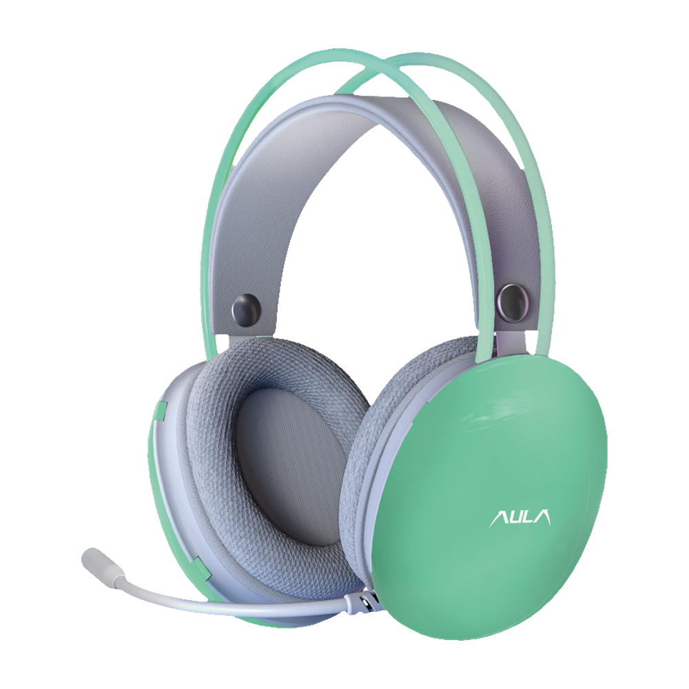 Aula S505 RGB Kablolu Yeşil Gaming Kulaklık