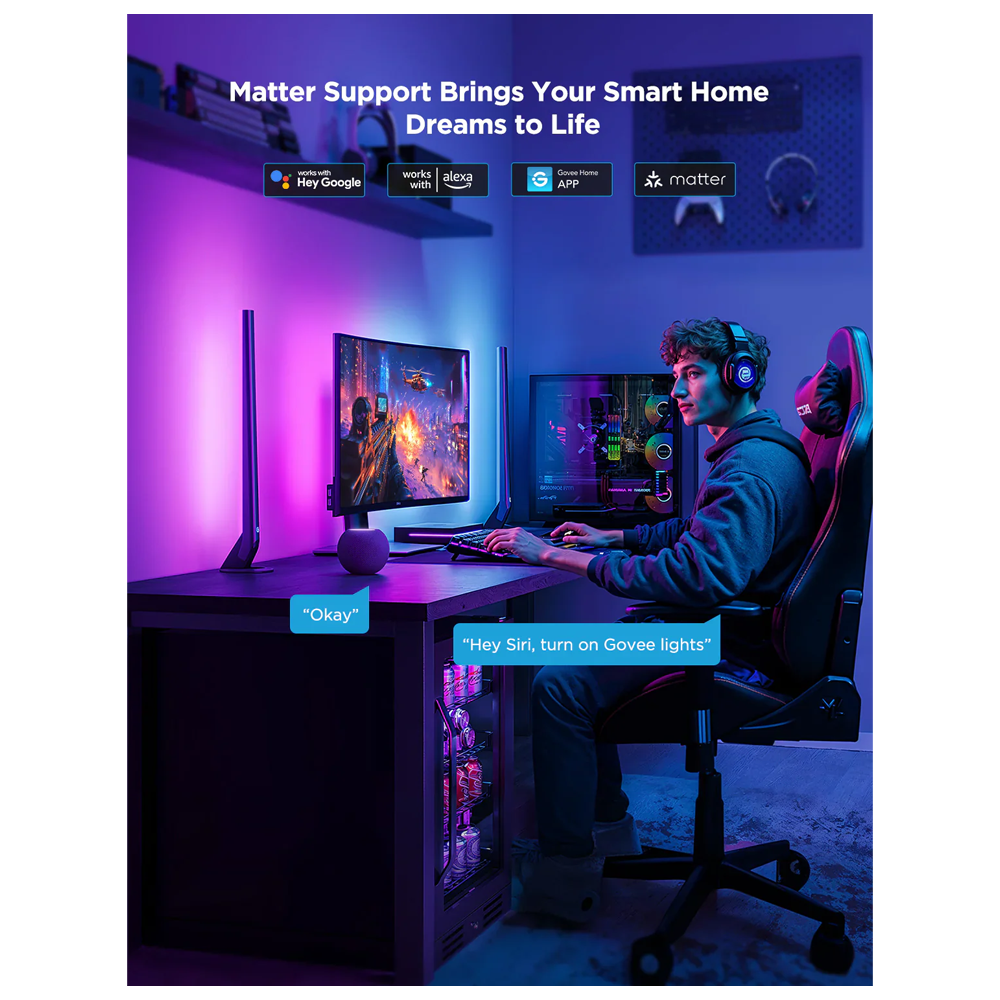 Govee AI Sync Box 2 75-85" TV Arka Şerit LED Aydınlatma