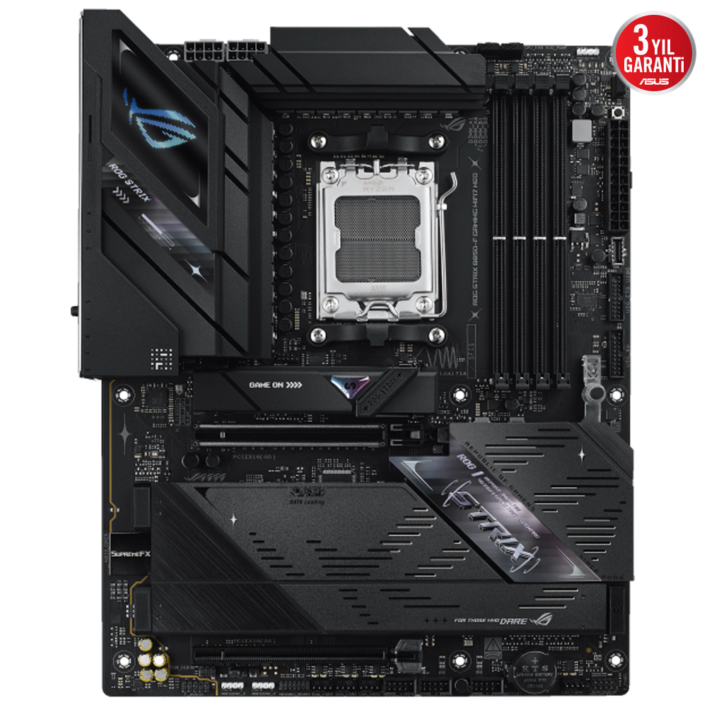 ASUS ROG STRIX B850-F GAMING WIFI7 NEO 8400MHz(OC) DDR5 Soket AM5 M.2 HDMI ATX Anakart