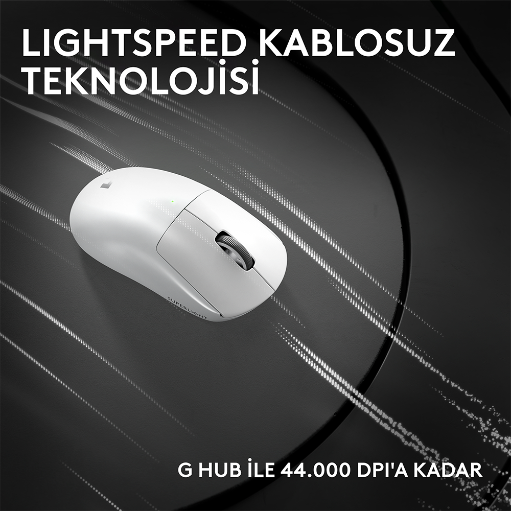 Logitech G PRO X SUPERLIGHT 2C 44000 DPI 8000Hz Beyaz Kablosuz