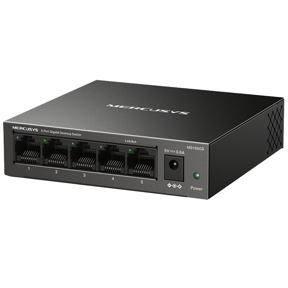 Mercusys MS105GS 5-Port 10/100/1000 Mbps Masaüstü Switch