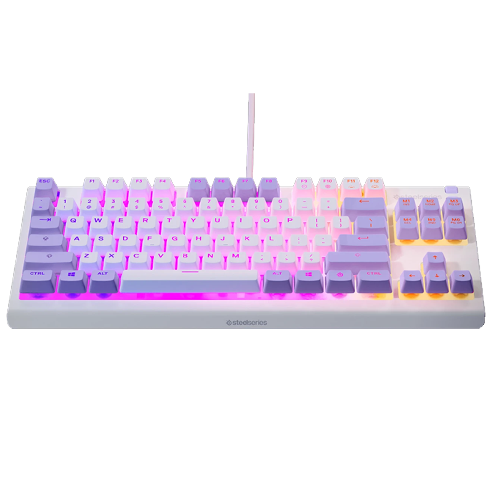SteelSeries Apex 3 TKL Whisper-Quiet Switch Amethyst Türkçe Kablolu Gaming Klavye