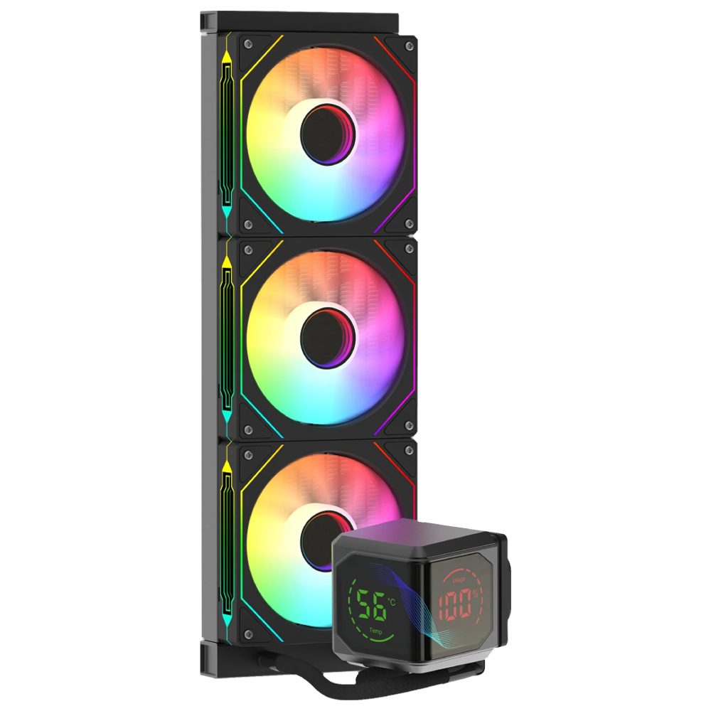 GameBooster SIGHT PRO 360B ARGB Curved Ekran 360mm Siyah İşlemci Sıvı Soğutucu