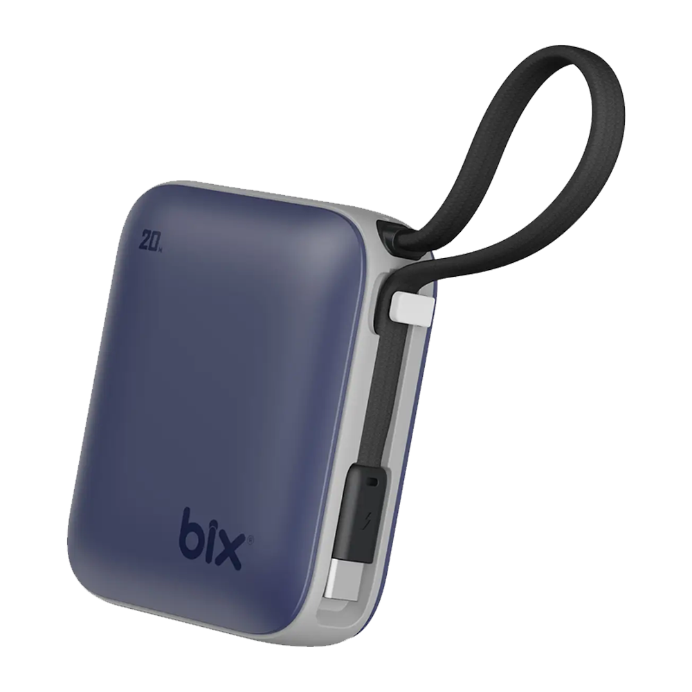 BIX PB119 20W 10000mAH USB-C Cep Boyu Taşınabilir Deniz Mavisi Hızlı Şarj Powerbank