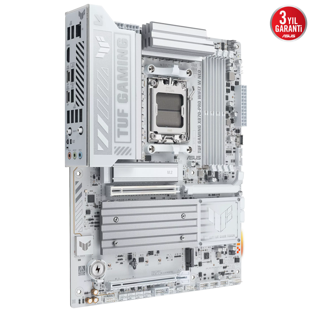 ASUS TUF GAMING X870-PRO WIFI7 W NEO 9600MHz(OC) DDR5 Soket AM5 M.2 HDMI ATX Anakart