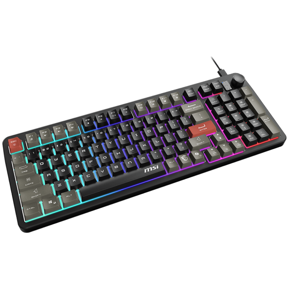 MSI FORGE GK110 Membrane Switch RGB Türkçe Kablolu Gaming Klavye