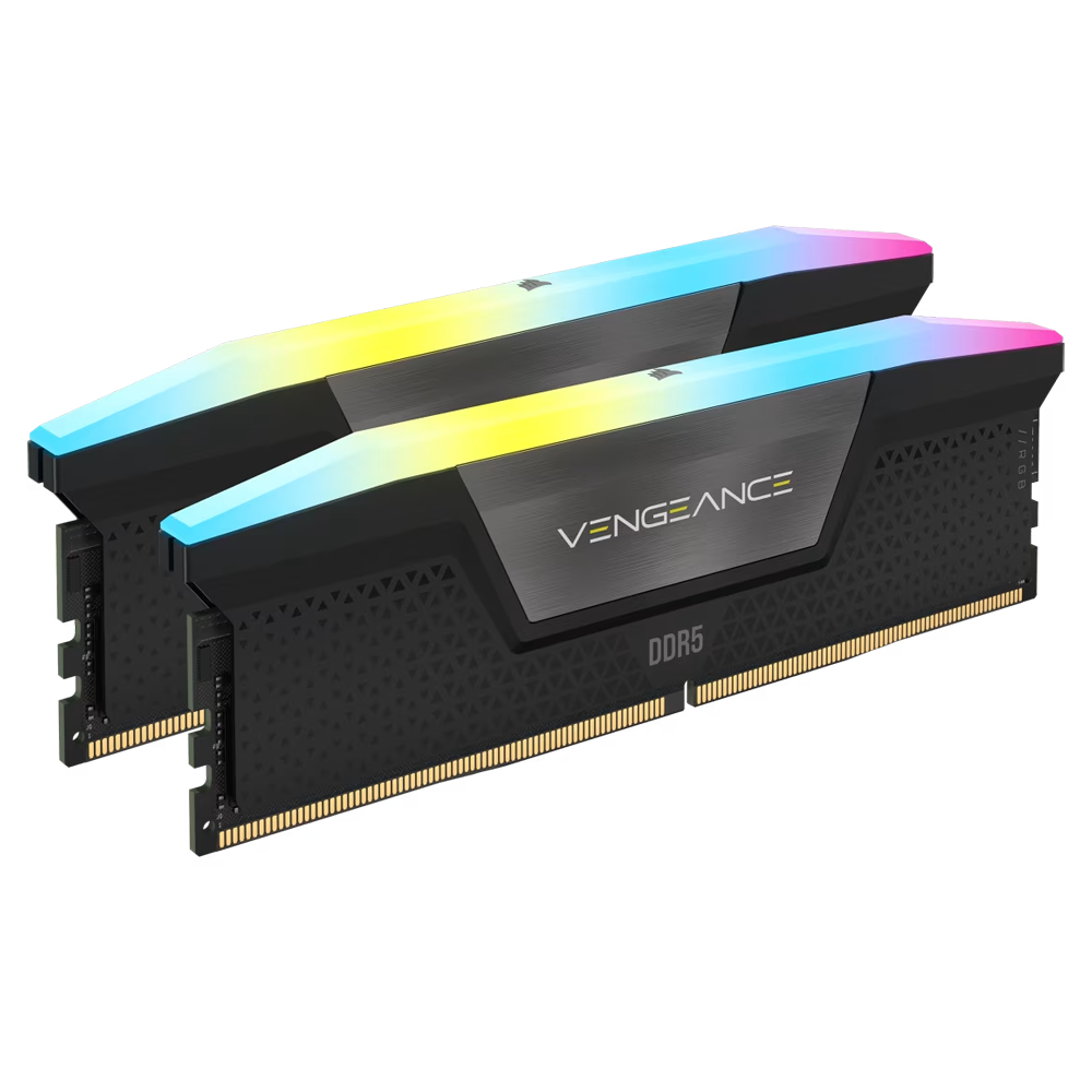 CORSAIR 32GB(2x16GB) Vengeance RGB 6000MHz CL38 DDR5 XMP Siyah Dual Kit Ram