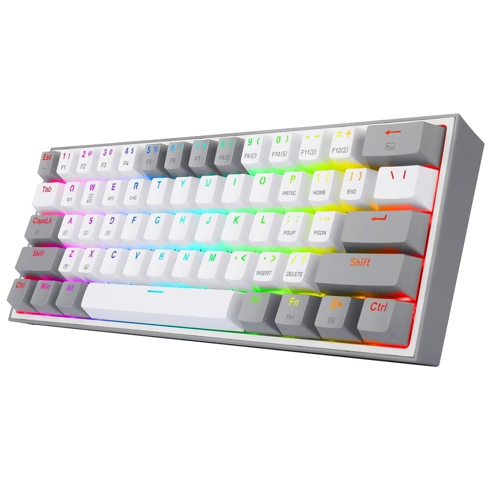 Redragon K616 Fizz Pro Red Switch Kablosuz Beyaz Gri Gaming Klavye