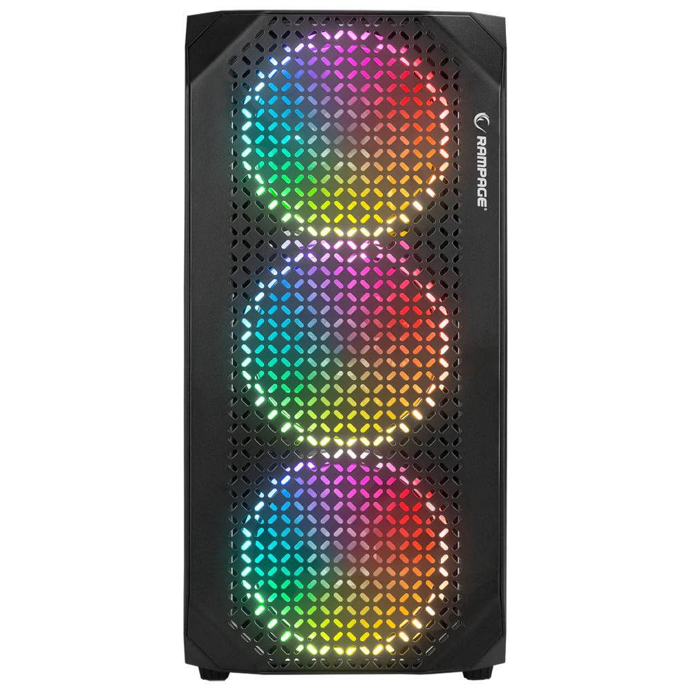 Rampage ZUKO 600W 80 Plus Bronze Rainbow 4 Adet Fanli Temper Camli