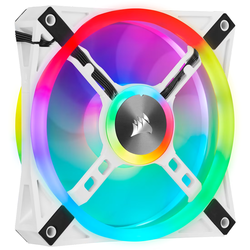CORSAIR iCUE QL120 RGB PWM White 120mm Fan