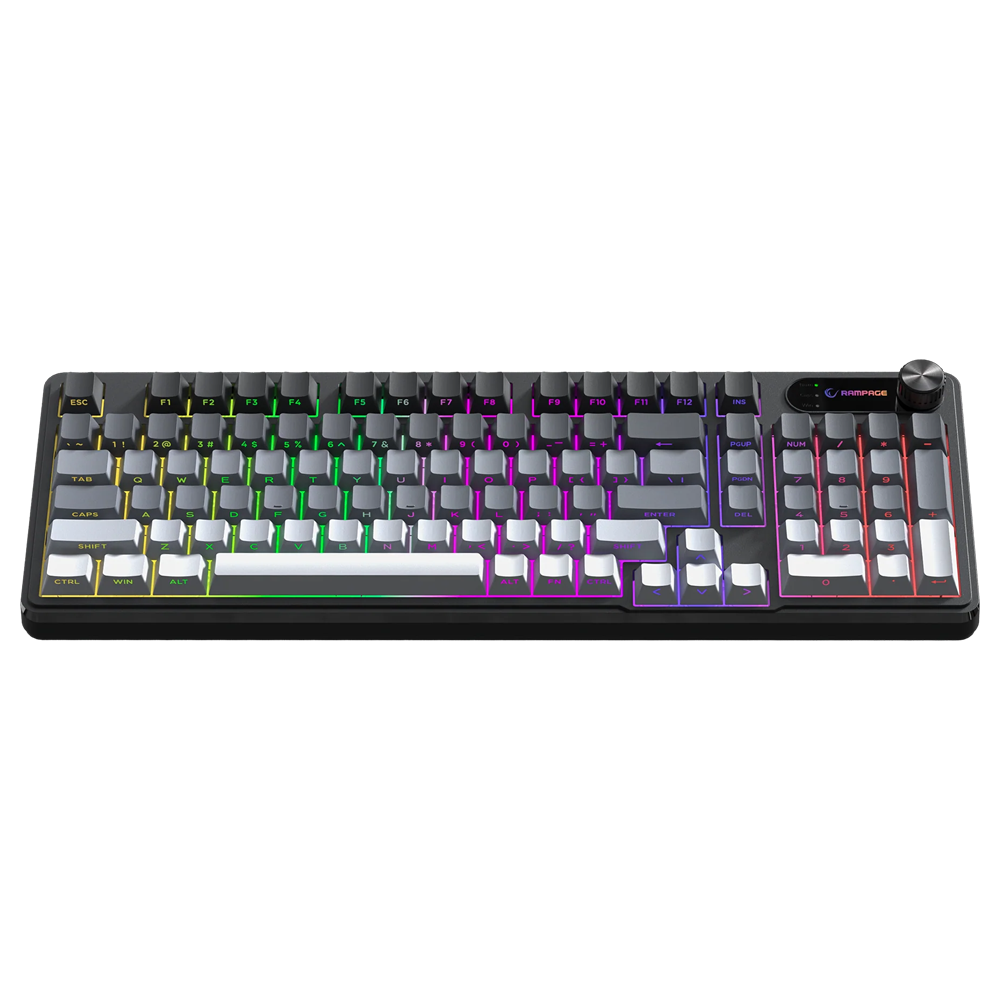 Rampage KB-R108 Gradient Membrane RGB Siyah Kablolu Gaming Klavye