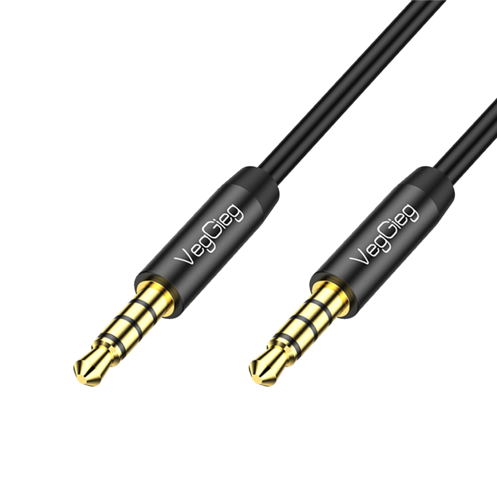 VegGieg 3.5mm Jack TRS Hi-Fi AUX Mikrofon Ve Ses Kablosu 2 Metre