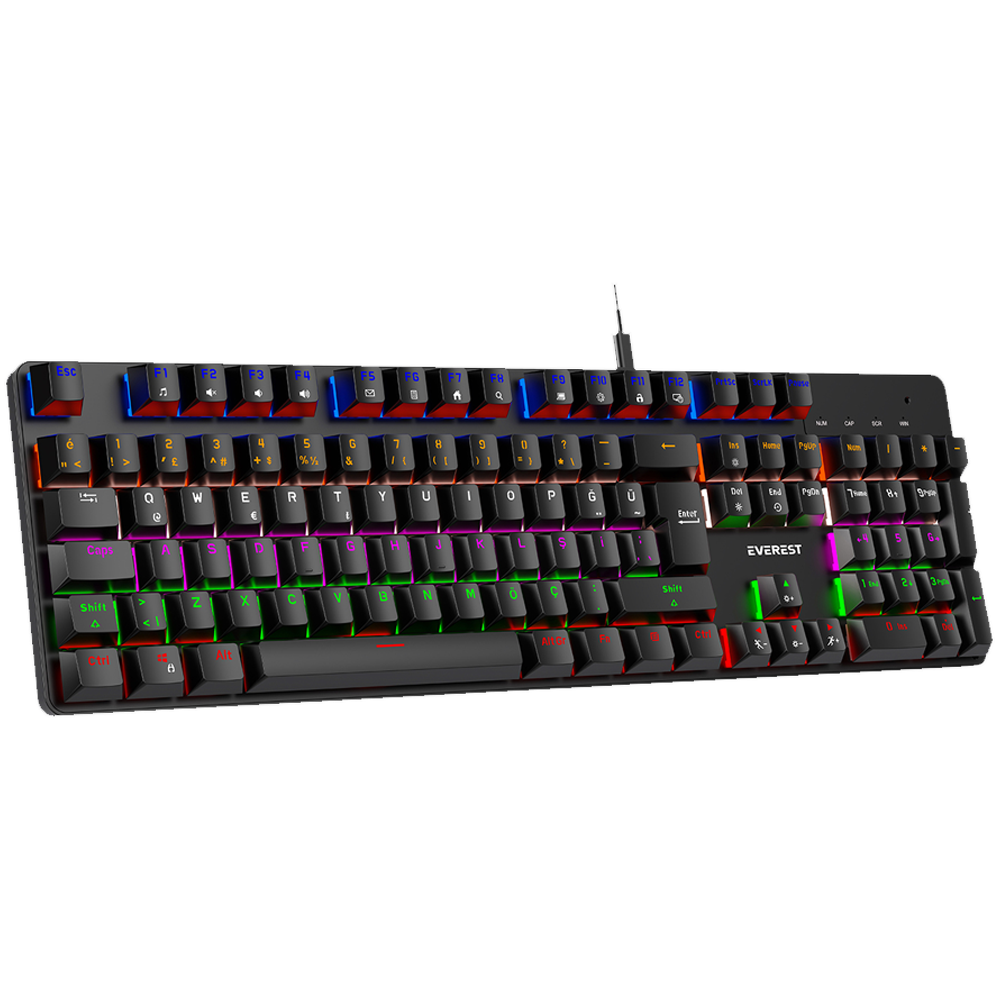 Everest KB-MK1 Lumos Red Switch RGB Kablolu Gaming Klavye 