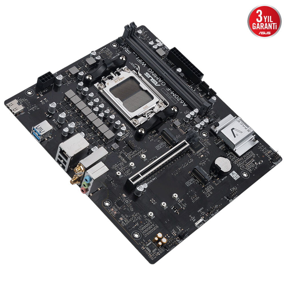 ASUS PRIME A620M-F GAMING WIFI 8000MHz DDR5 Soket AM5 M.2 HDMI mATX Anakart