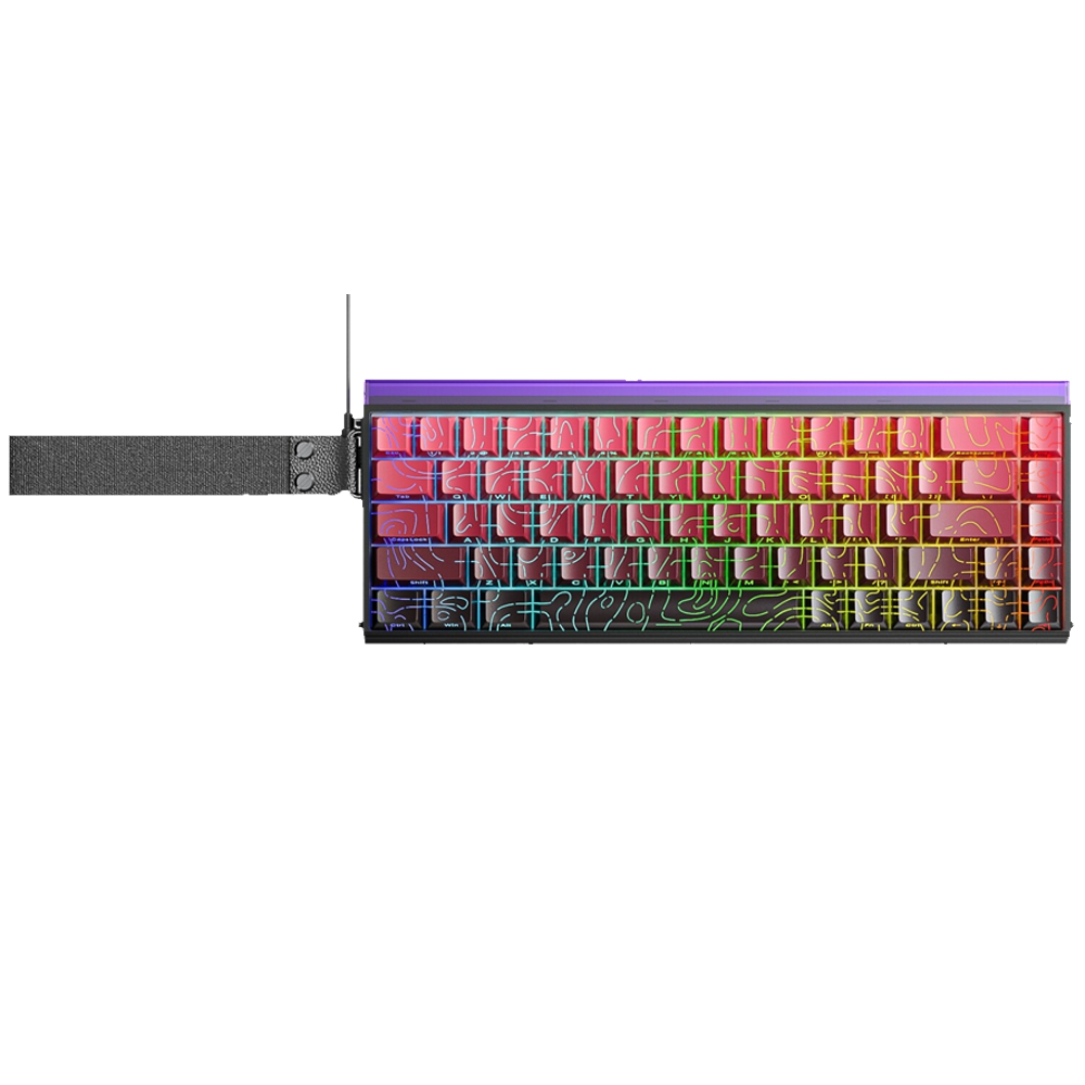 Aula Hero 68 HE Dragon King Switch Hot Swap TKL RGB Neon Kırmızı Kablolu Gaming Klavye