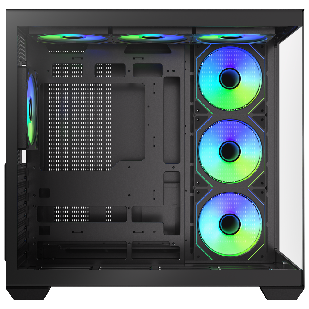 BitFenix AL118 850W 80+ Bronze Tempered Glass 7x ARGB USB 3.0 Siyah ATX Mid Tower  Kasa