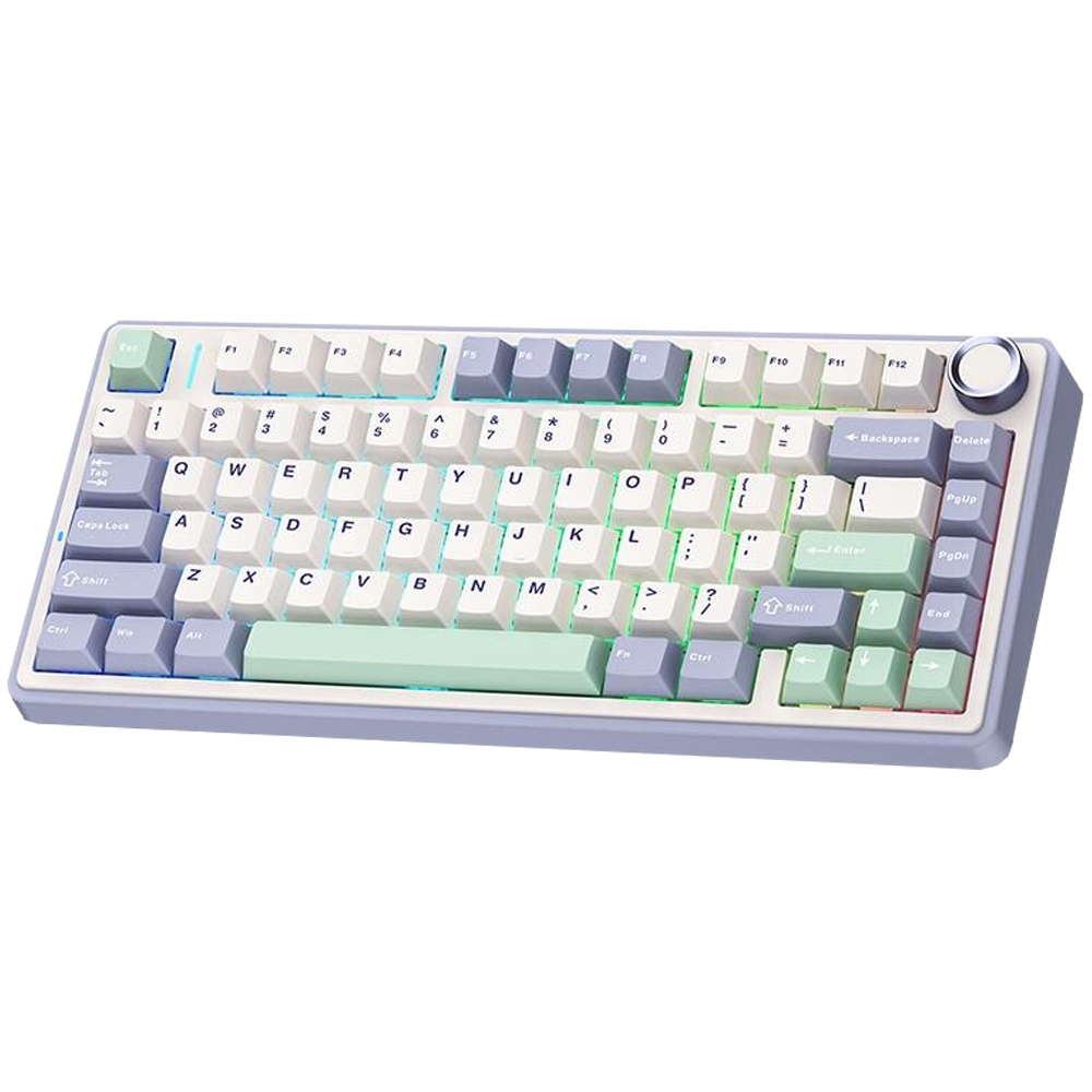 Aula F75 Gray Switch Hot Swap TKL RGB Pastel Kablosuz Gaming Klavye