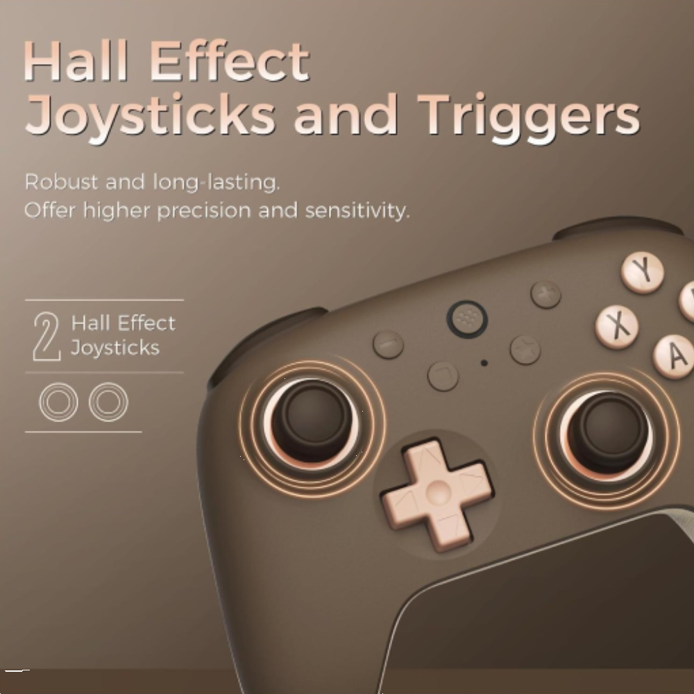 8BitDo Ultimate 2C Hall Efect Kablosuz Kahverengi Gamepad