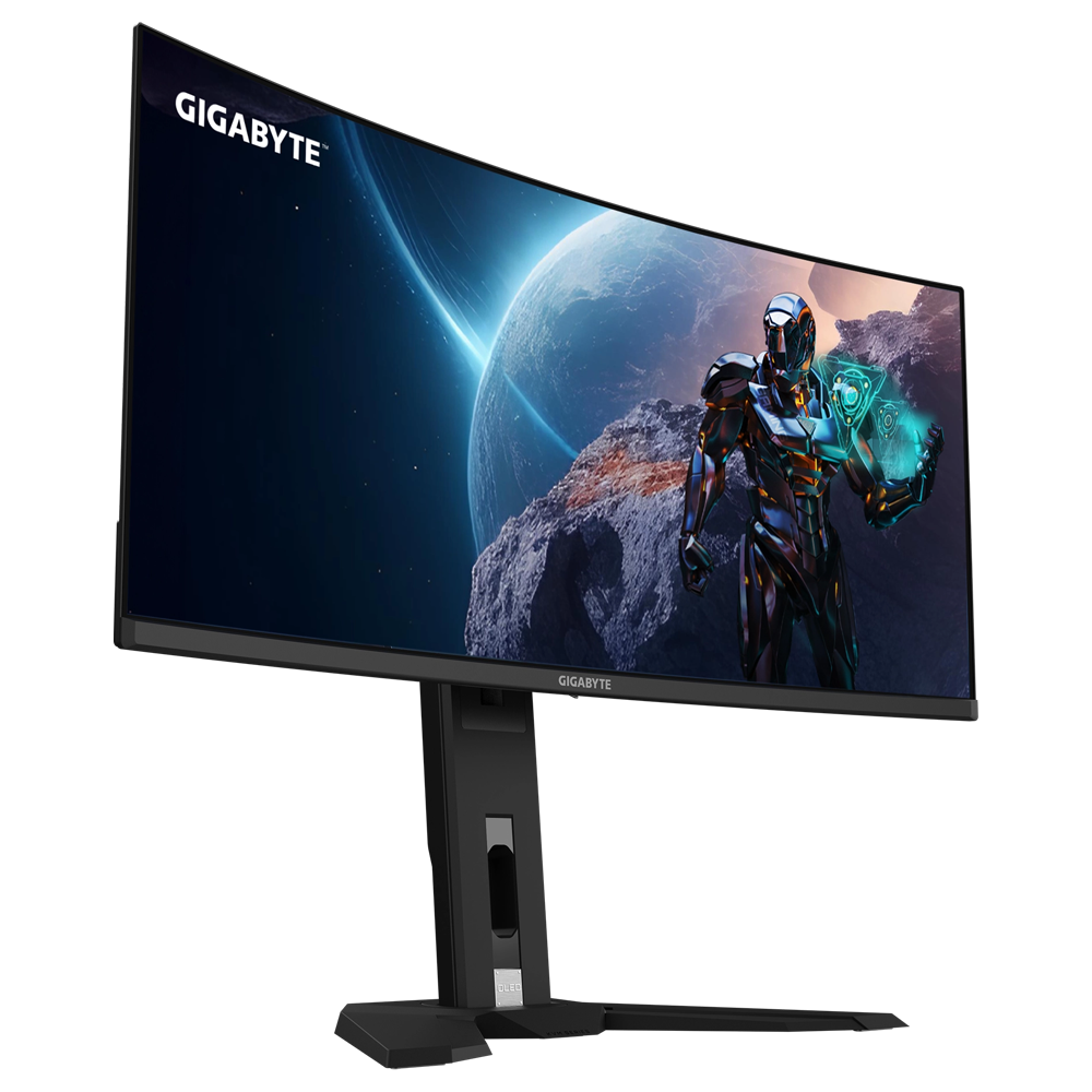 GIGABYTE AORUS MO34WQC 34" 175Hz 0.03ms HDMI DP USB3.2 Type-C KVM HDR400 WQHD QD-OLED Curved 1800R Gaming Monitör