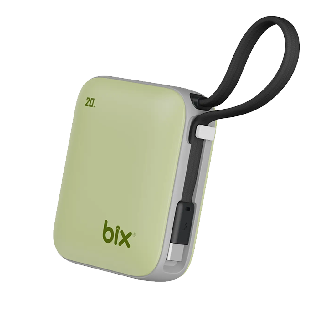 BIX PB119 20W 10000mAH USB-C Cep Boyu Taşınabilir Yeşil Hızlı Şarj Powerbank