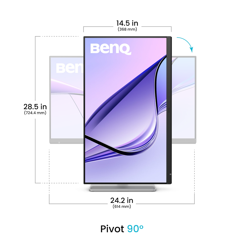 BenQ MA270S 27" 70Hz 5ms HDMI Thunderbolt 4 HDR400 Pivot UHD IPS Monitör