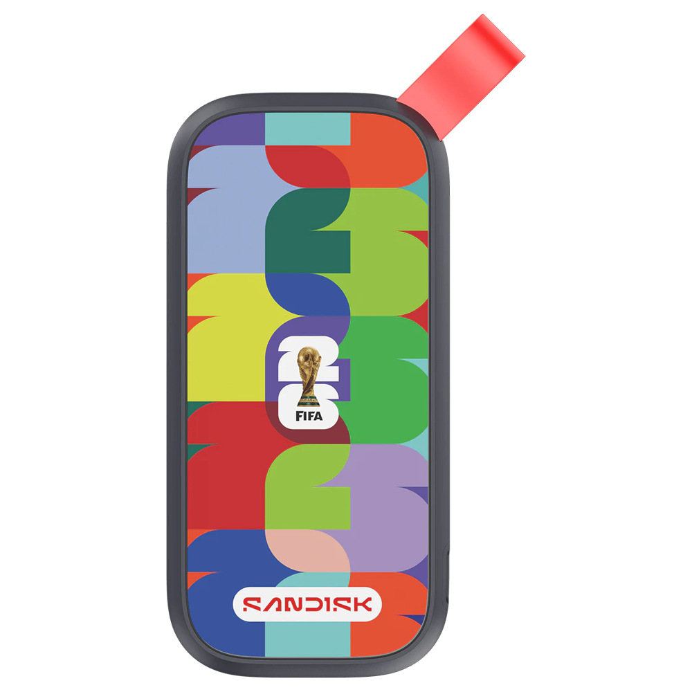 SanDisk 1TB FIFA World Cup 2026 Sürümü USB 3.2 Gen 2 Taşınabilir SSD