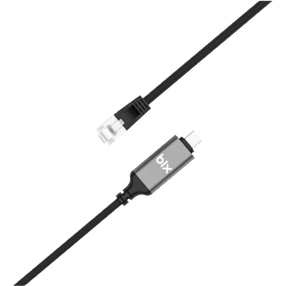 Bix C6C01 USB-C RJ45 1000Mbps Ethernet Dönüştürücü Kablo 1 Metre