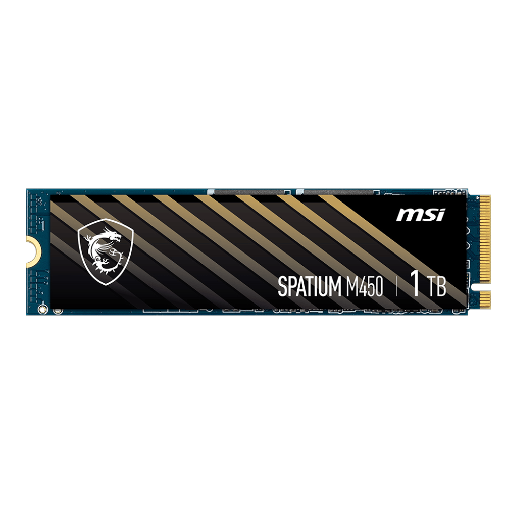 MSI 1TB SPATIUM M450 Gen4 NVME M.2 2280 SSD 3400MB Okuma / 2400MB Yazma