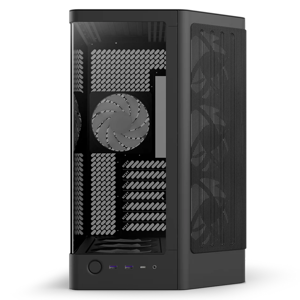 NZXT H6 RGB+ Tempered Glass USB 3.2 USB-C Siyah ATX Kasa