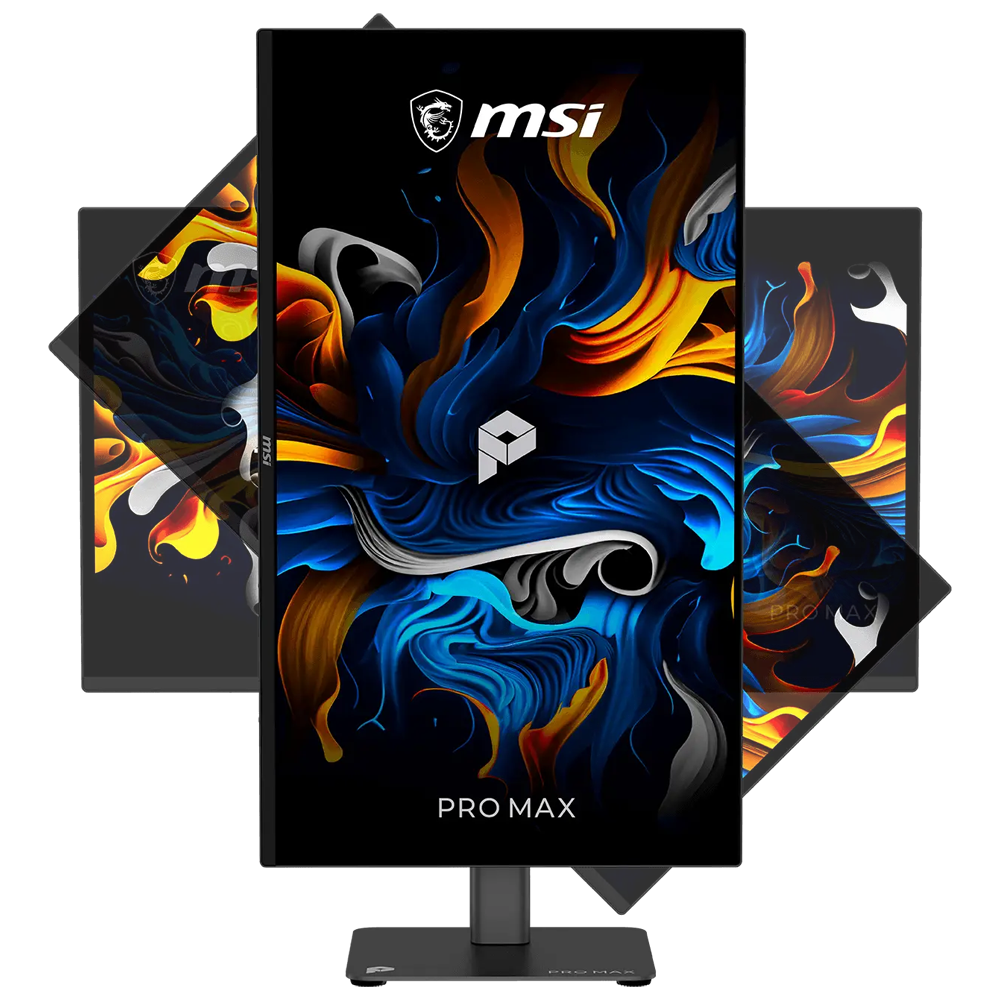 MSI PRO MAX 271UPX12G 26.5" 120Hz 0.03ms HDMI DP G-Sync FreeSync Premium Pro HDR400 Pivot UHD QD-OLED Monitör