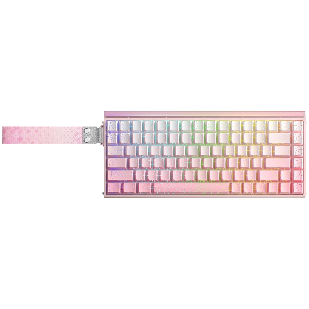 Aula Hero 84 HE Dragon King Switch Hot Swap TKL RGB Neon Pembe Kablolu Gaming Klavye