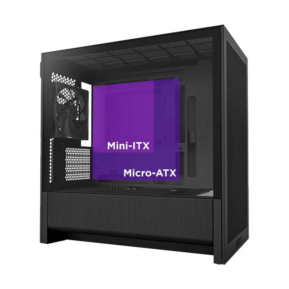 NZXT H3 Flow Edition 750W 80+ Bronze USB 3.2 USB-C Siyah mATX Kasa